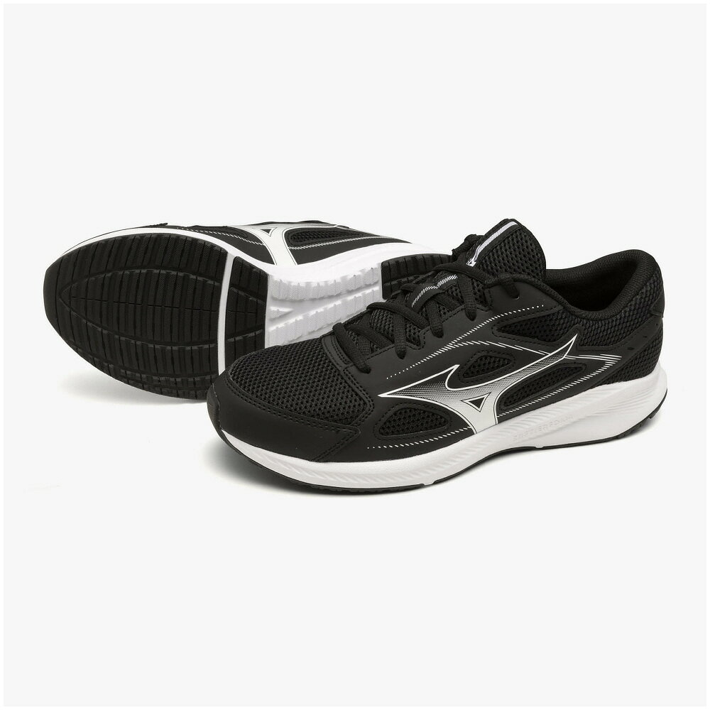 ミズノ ランニングシューズ マキシマイザー 26 ブラック×ホワイト・サイズ：26.0cm K1GA240003260 MIZUNO maximizer 26