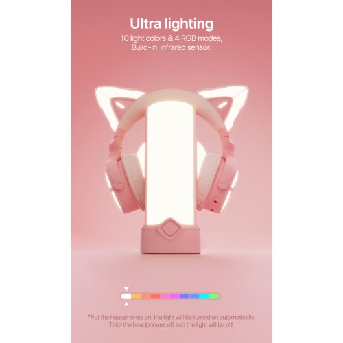 楽天市場】LED付き 高機能 ネコ耳ヘッドフォン (AXENT WEAR) Cat Ear