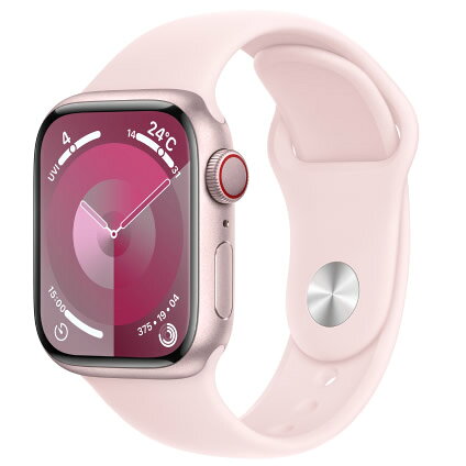 アップル Apple Watch Series 9 45mm ピンクアルミ ライトピンクスポーツバンド M・L GPS+Cellularモデル
