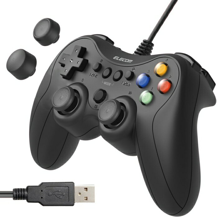 ELECOM GAMING 有線スタンダードゲームパッド GP20X - JC-GP20XBK