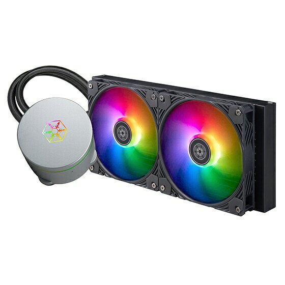 SilverStone｜シルバーストーン 水冷CPUクーラー 140mmファンx2 Intel LGA 115X/1200/1700/1851/2011/2066・AAMD ソケット AM5/AM4 IceMyst 280 SST-IM280-ARGB