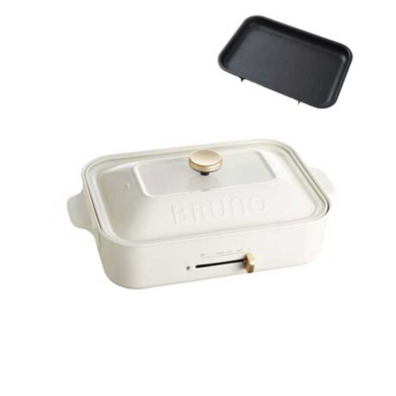 BRUNO コンパクトホットプレート ブルーノ　ホワイト　WH 白 コンパクトホットプレート ホワイトの通販 | BRUNO online