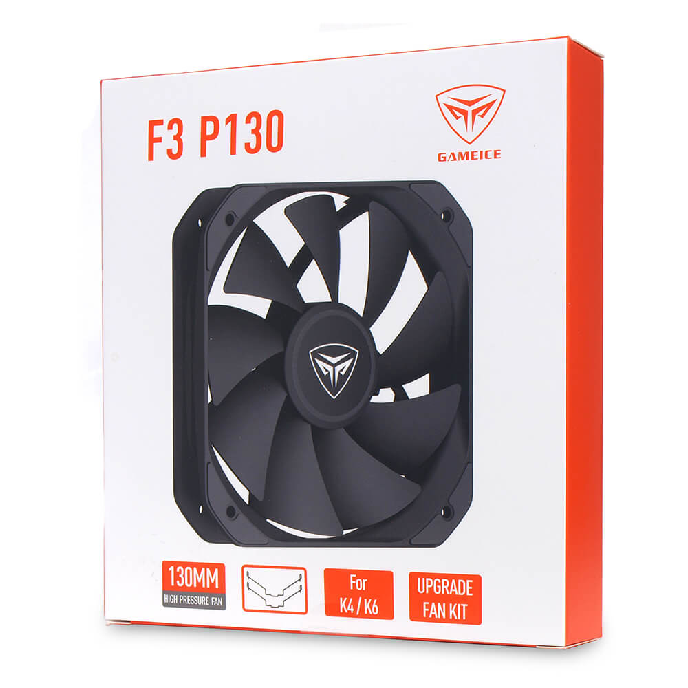 PCCOOLER｜ピーシークーラー ケースファン 130mm /1600RPM ブラック F3-P130-BK