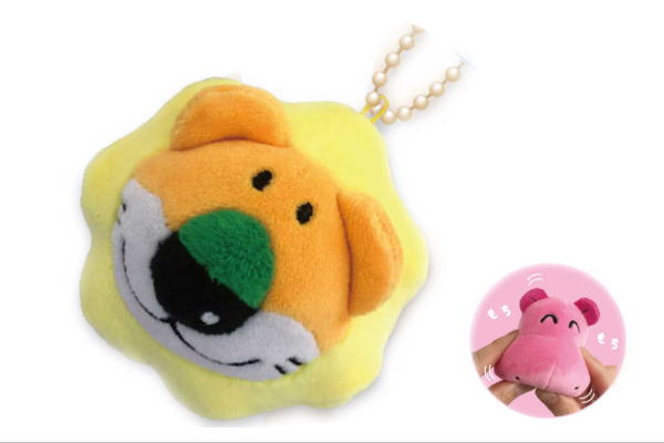 たべっ子どうぶつ　おかおもちもちマスコット（らいおん）