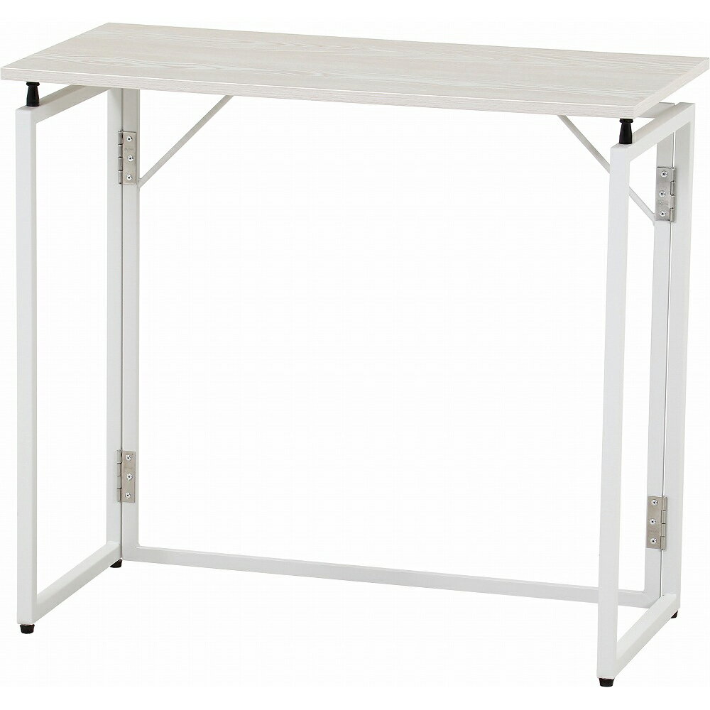 不二貿易 フォールディングデスク WH 色:ホワイト 品番:73650