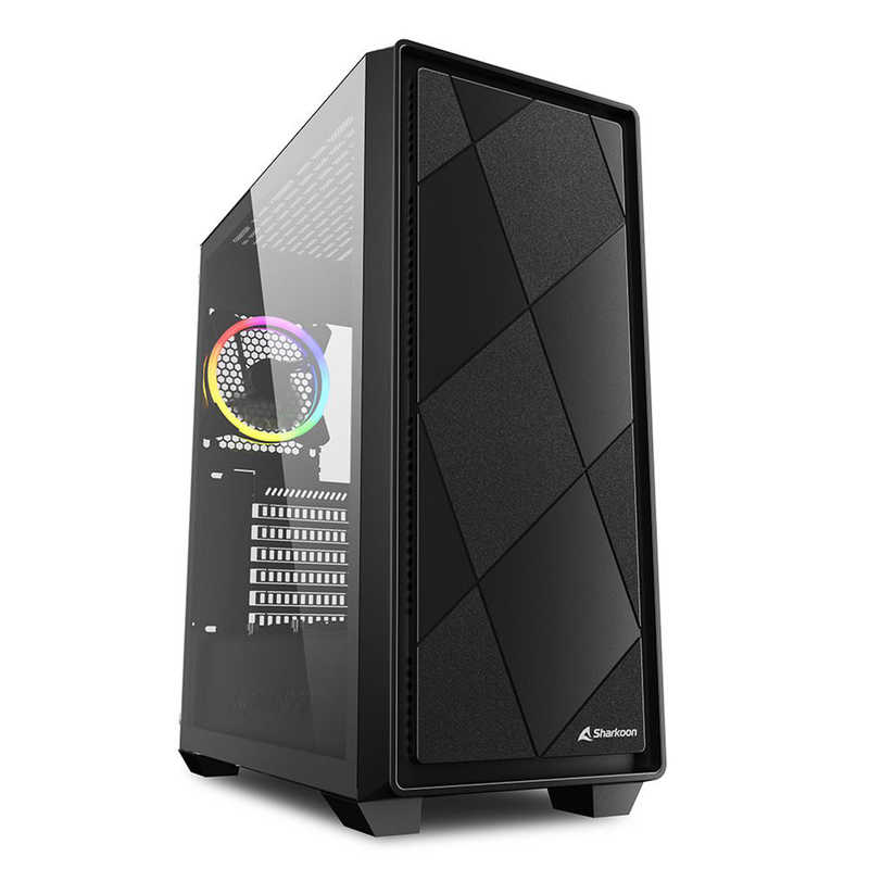SHARKOON｜シャークーン PCケース ATX /Micro /Mini-ITX SHA-VS8 RGB BK ブラック