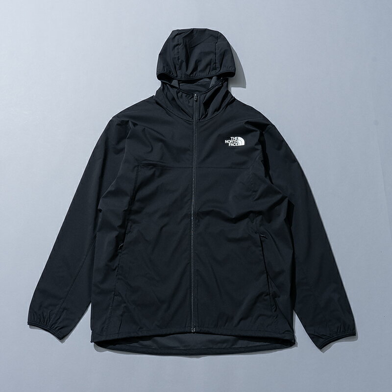 THE NORTH FACE ザ・ノース・フェイス ES エニータイム ウインド フーディ メンズ S ブラック 24秋冬 NP72385