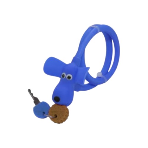 アサヒサイクル シリコンワイヤー錠 DOGGY LOCK ブルー 10x600mm