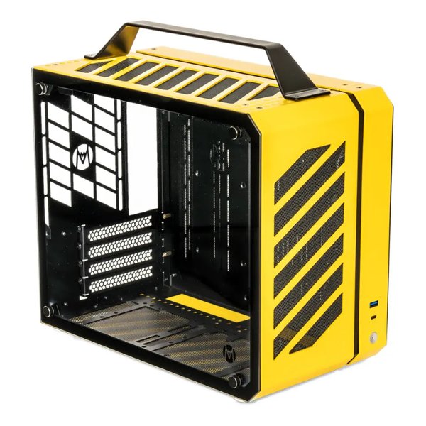 Mechanic Master｜メカニックマスター PCケース Micro ATX /Mini-ITX Master イエロー C28-YH