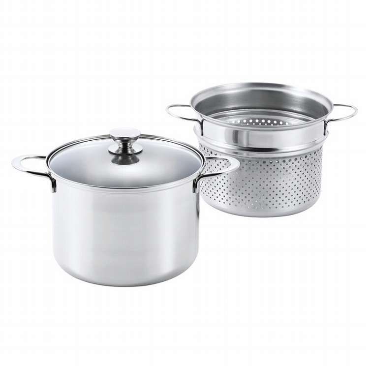 楽天市場】丸山 ニシヤマ ルチェンテ IH対応二段蒸し器20cm | 価格比較