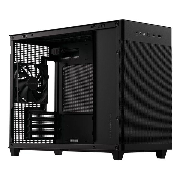 ASUS｜エイスース PCケース Micro ATX /Mini-ITX Prime AP201 Tempered Glass MicroATX Case ASUS PRIME CASE TG ブラック