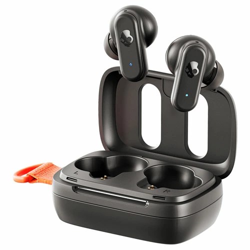 【28％OFF!】Skullcandy 公式ストア Dime3 ワイヤレスイヤホン Bluetooth5.3 マイク付き マルチポイント 重低音　20時間再生 急速充電 IPX4防水 (Black)