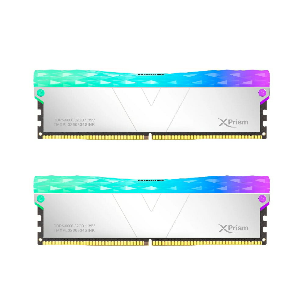 新品未開封　V-Color DDR5-6000 32GB(16GB×2枚組) V-Color TMXFL1660836KWK Manta XFinity RGB DDR5 288pin DDR5-6000