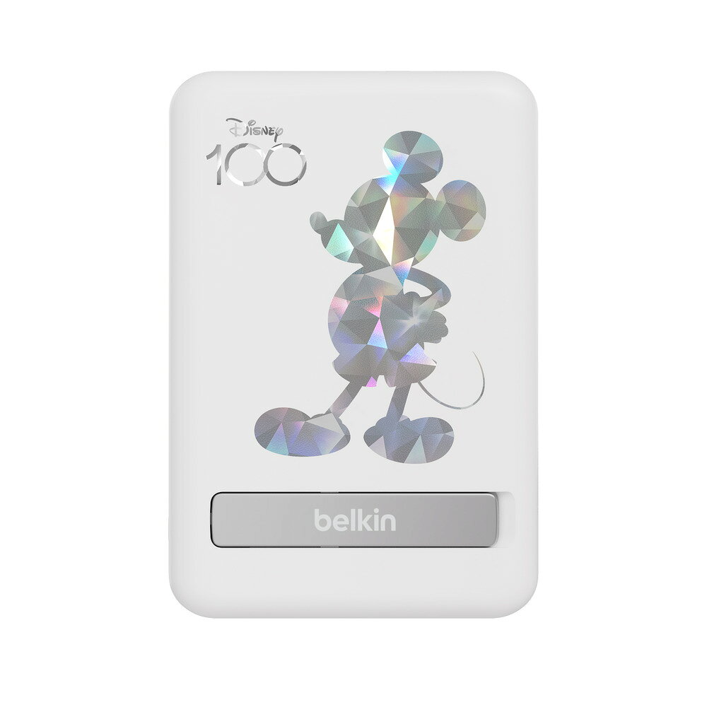 Belkin ワイヤレス モバイルバッテリー 5000mAh MagSafe対応 (7.5W) パススルー充電 充電用ケーブル同梱 ディズニー 限定モデル 創立100周年