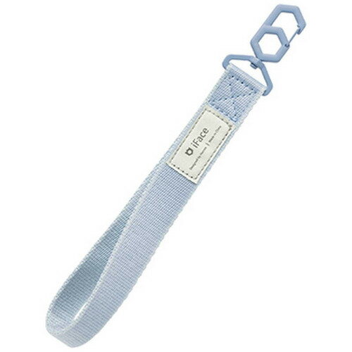 Hamee ハンドストラップ iFace HANG AND ペールブルー 41-957639
