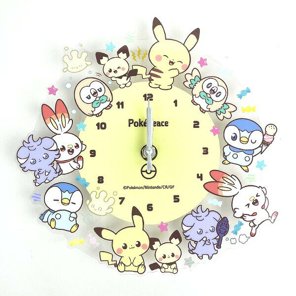 楽天市場】ティーズファクトリー ポケモン アイコンウォールクロック