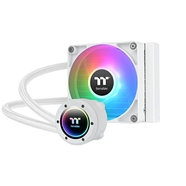 Thermaltake 簡易水冷CPUクーラー TH120 ARGB Sync V2 CPU Liquid Cooler -Snow-