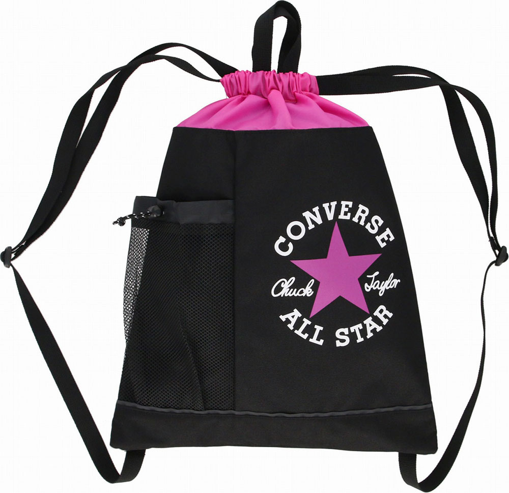 CON-C2412092-1962 コンバース ナップサック ブラック/Rピンク CONVERSE