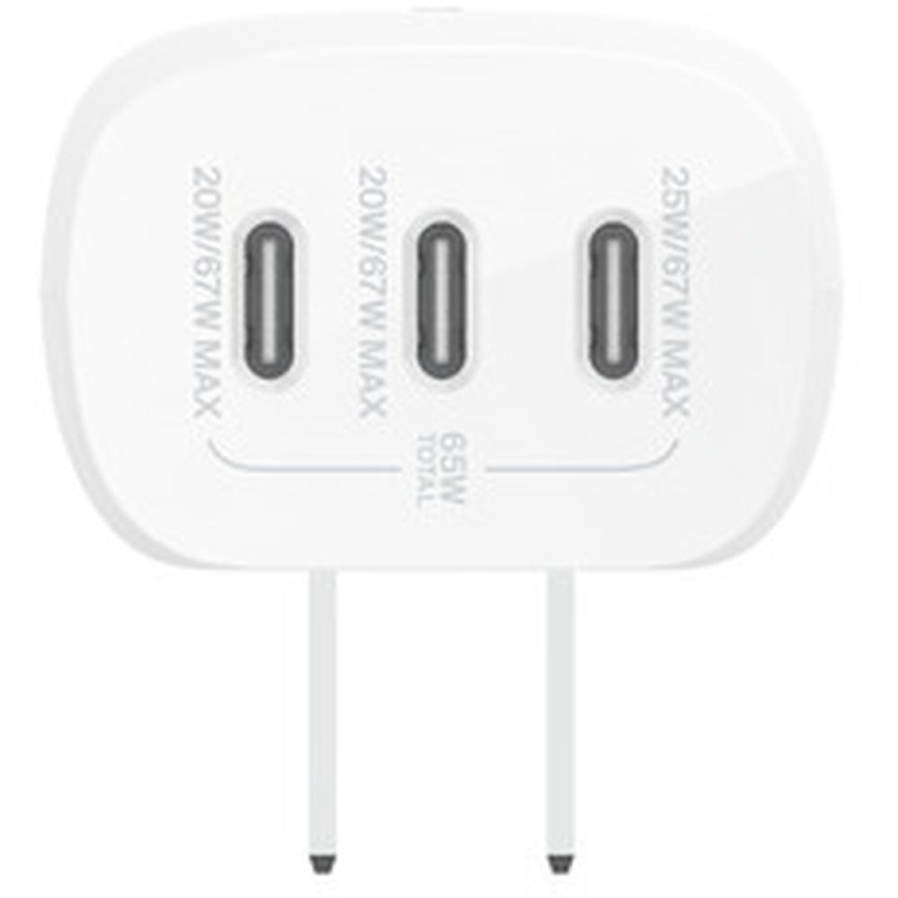 Belkin BoostCharge 3ポート USB-C 壁面充電器 67Wの楽天市場掲載画像