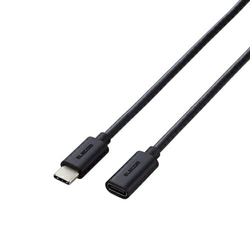 タイプC延長ケーブル 1m PD 60W ブラック エレコム MPA-ECC10BK
