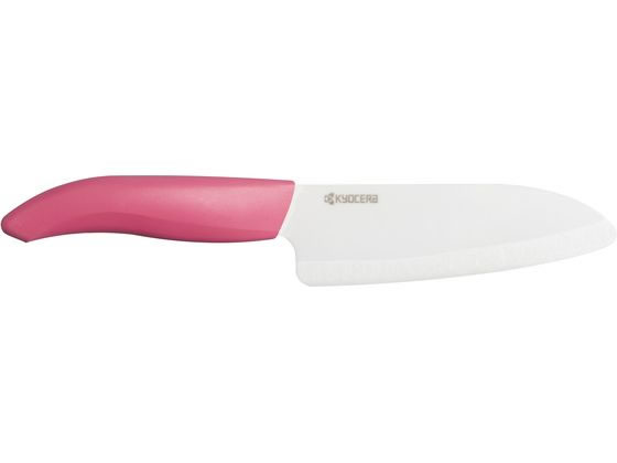 京セラ｜KYOCERA カラフルキッチンシリーズ セラミックナイフ 三徳包丁/刃渡り14cm チャームピンク FKB-140CPK