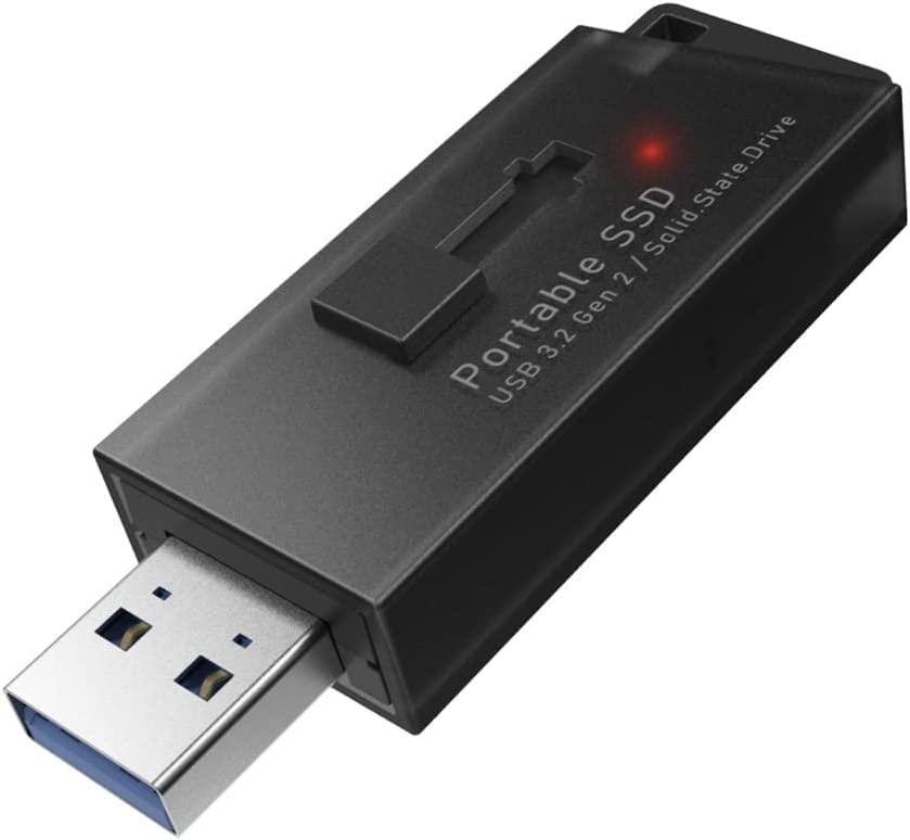 ロジテック SSD 1TB 外付け 高速型 Surface Macbook 読込速度1000MB/ 秒 テレビ録画 TV PS5 / PS4 動作確認済 USB メモリサイズ LMD-SPBH100U3BK