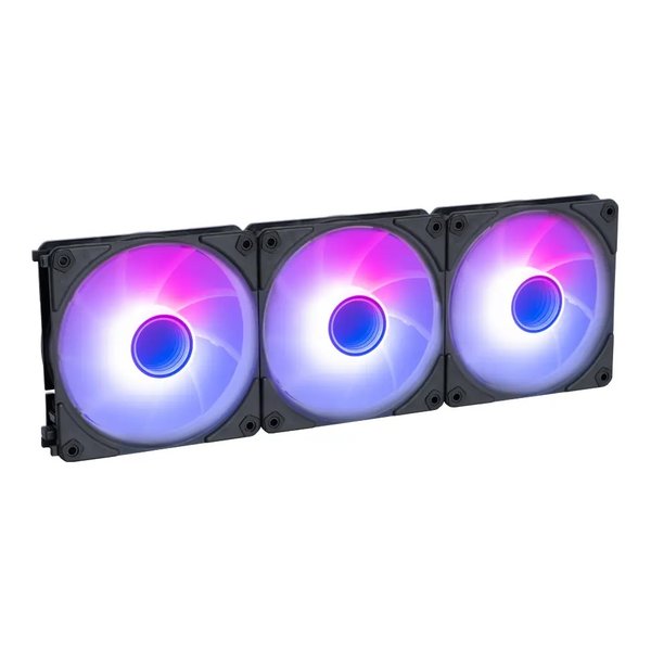 OWLTECH｜オウルテック ケースファンx3 120mm /1800RPM ＋コントローラー ブラック OWL-FS1225ARGB-BK3P