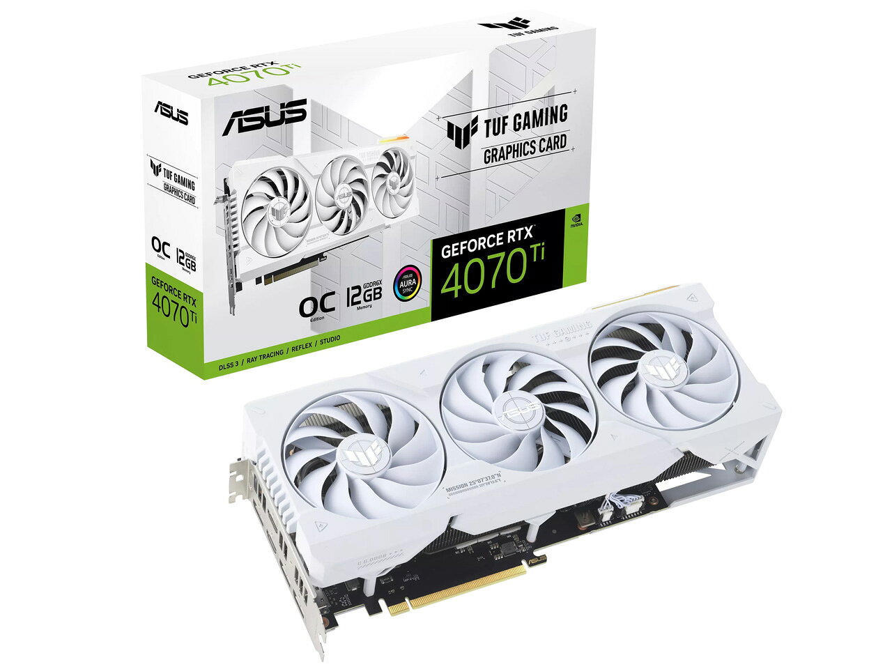 楽天市場】ASUS グラフィックボード TUF-RTX4070TIS-O16G-BTF-WHITE