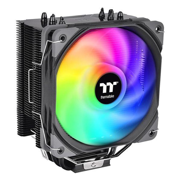 THERMALTAKE｜サーマルテイク CPUクーラー 120mmファン LGA1700/1200/1156/1155/1151/1150・AM5/AM4/AM3+/AM3/AM2+/AM2/FM2/FM1 UX200 SE ブラック CL-P105-AL12SW-A