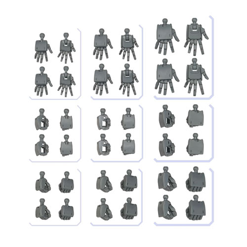 オプションパーツセット　ガンプラ　０３　（ビルドハンズ　角型）