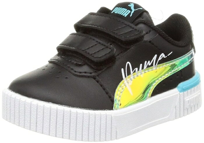 PUMA ベビー ガールズ プーマ キャリーナ 2.0 クリスタル ウィングス V インファント スニーカー 13-16cm 392657 PUMA Black-Team Aqua-PUMA White 13
