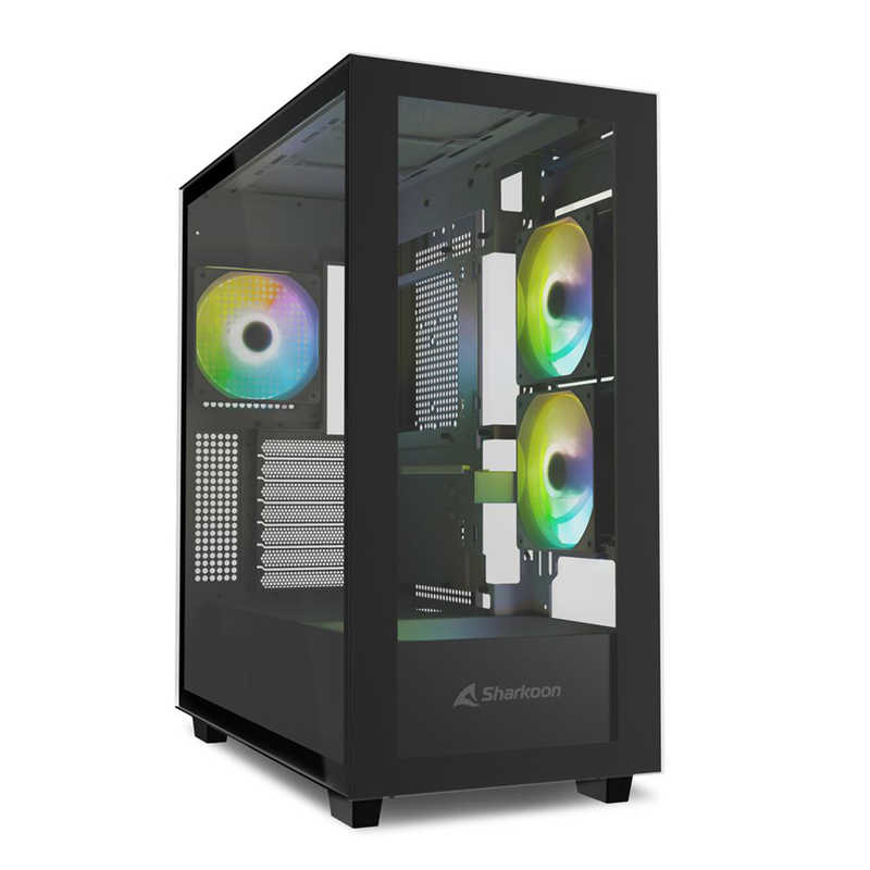 SHARKOON｜シャークーン PCケース ATX /Micro /Mini-ITX REBEL C60 RGB BK ブラック
