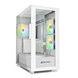 SHARKOON PCケース ATX /Micro /Mini-ITX REBEL C60 RGB WT ホワイト REBELC60RGBWT