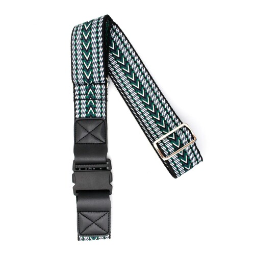 シフレ｜siffler スーツケースベルト シフレ 441エスニックブラック/グリーン 7124