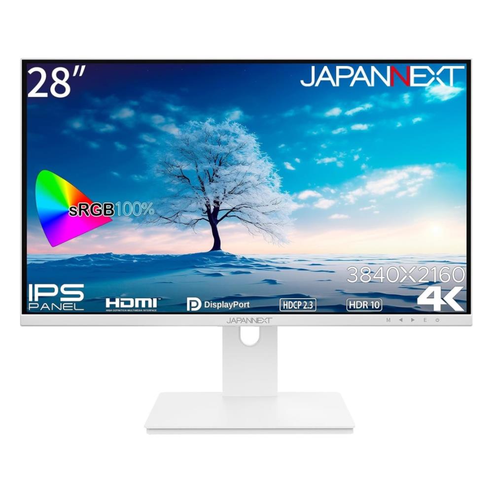 JAPANNEXT 液晶ディスプレイ JN-IPS28UHDR-W