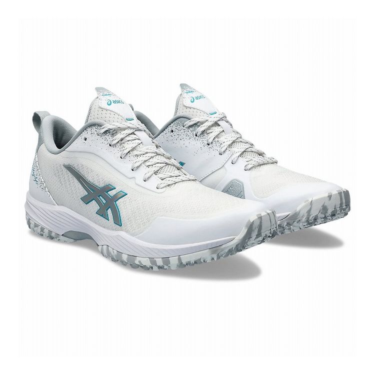 3E相当 1043A022-100-23.0 アシックス ユニセックス テニスシューズ PRESTIGELYTE 5 OC WIDE White/Pure Silver・サイズ：23.0cm asics オムニ・クレーコート用