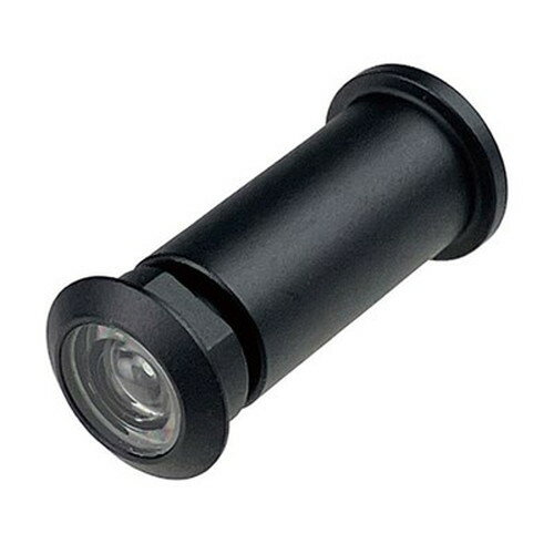 取替用 ドアスコープ 一般用 視界約160度 マットブラック 取替え簡単 回り止め型対応 のぞき穴 日本製 防犯