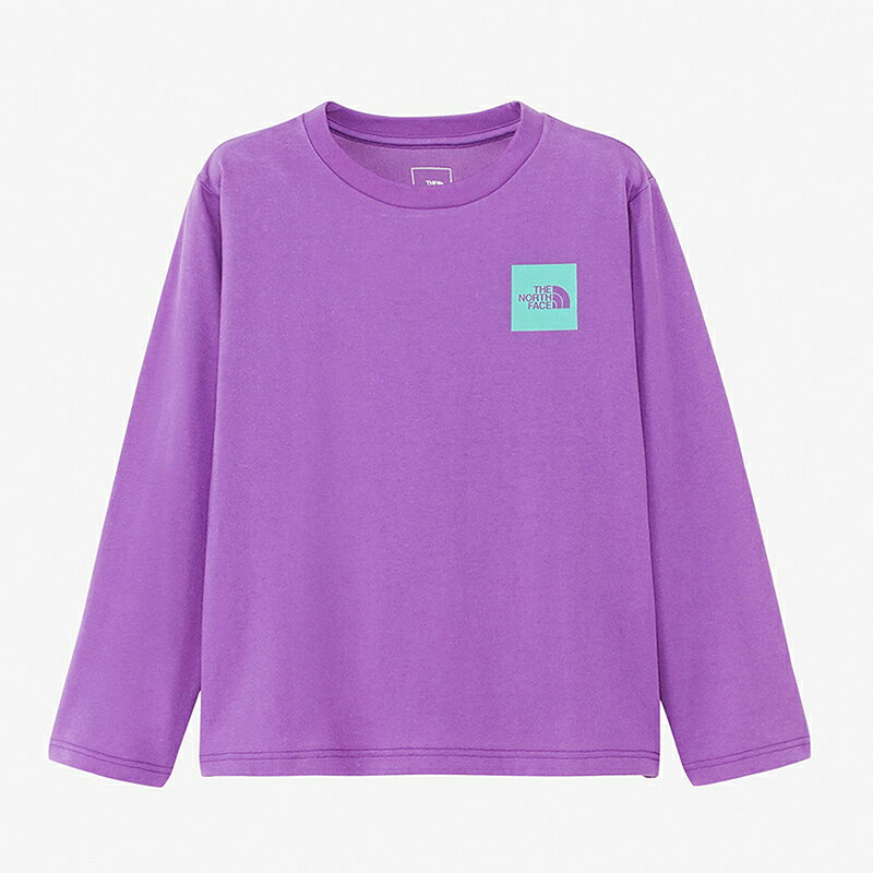 THE NORTH FACE ザ・ノース・フェイス ロングスリーブ スモール スクエア ロゴ ティー キッズ 150cm オーバジーン AB NTJ32357