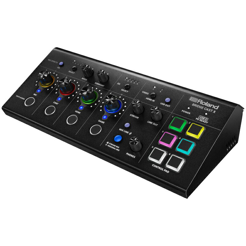 ローランド roland bridge cast x Roland - BRIDGE CAST X | Dual Bus Streaming Mixer and Video Capture