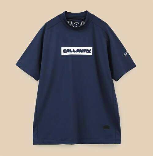 キャロウェイ｜Callaway 24S_ストレッチスムース SSモックネックシャツ C24134103 NV キャロウェイ