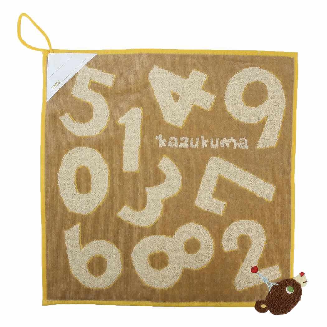 ループ付きウォッシュタオル ループタオル かずくま ワッペン 日繊 入園入学準備雑貨