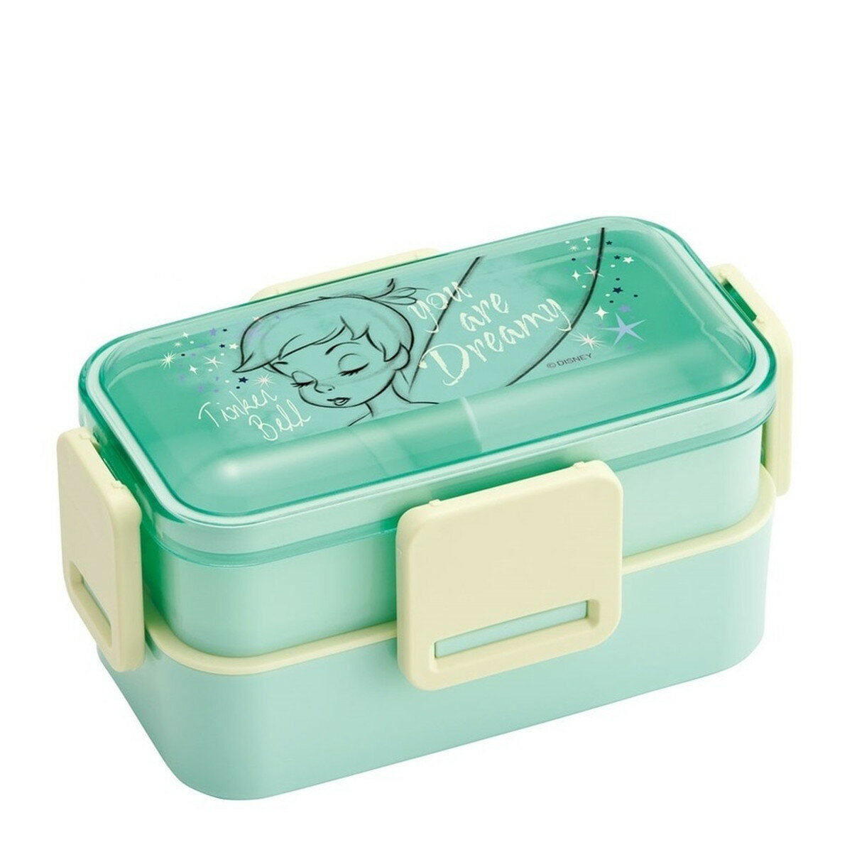 Skater｜スケーター 抗菌2段ふわっと弁当箱 ティンカーベル PFLW4AG