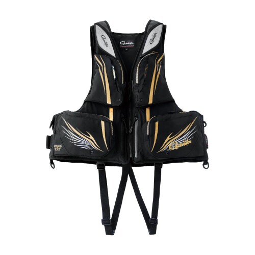 週末値下げオマケ付美品がまかつフローティングベストGM−2188レッド、Lサイズ がまかつ フローティングベスト GM-2189