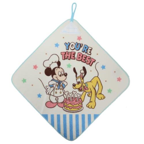 WN470900 林 Hayashi ループ付きハンドタオル ジェネラス ミッキーマウス 約34×34cm ディズニー のタオルシリーズ