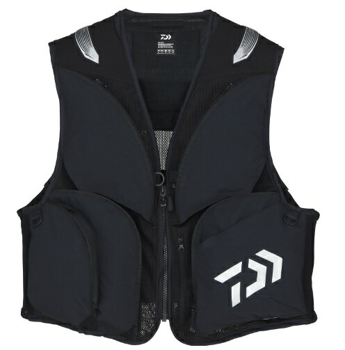 ダイワ フィッシングベスト DV-2124 コーデュラ CORDURA クールショートベスト ブラック M