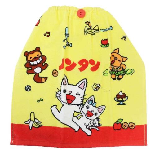 おりこうタオル ゴム＆ボタン付きキッズおてふきタオル ノンタン アソボウ 林タオル 入園入学準備 幼稚園
