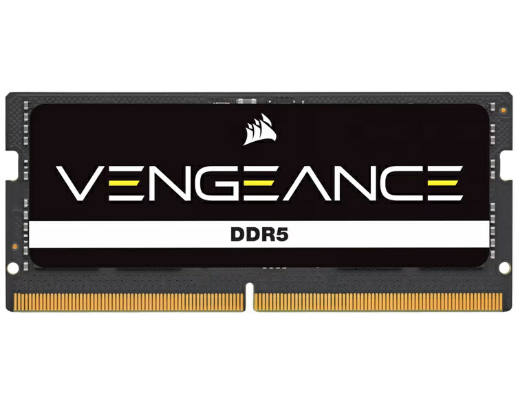 CORSAIR コルセア DDR5 5600MT/s 16GB 16GBx1 SODIMM Unbuffered 48-48-48-90 Black PCB 1.1V VENGEANCE ブラック、16GB CMSX16GX5M1A5600C48