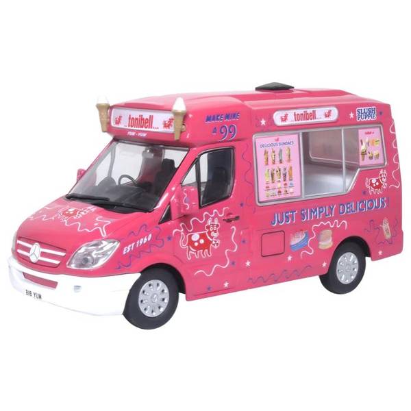 オックスフォード_オースチンミニ_1/43_アイスクリームバン_tonibell Oxford 1/43 Mercedes Ice Cream Truck Tonibell Mr. Whippy