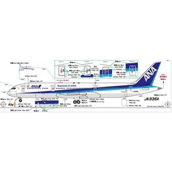 楽天市場】全日空商事 全日空商事 1/200 787-9 JA936A完成品 WiFi