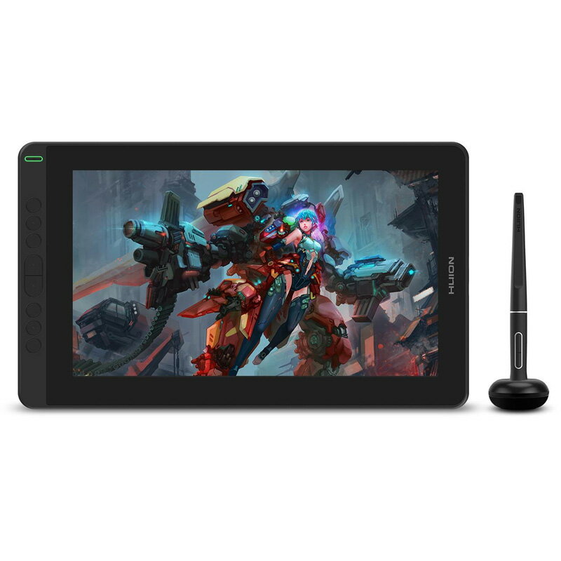 【スタンド付き美品】HUION KAMVAS PRO19　4K液晶ペンタブ HUION 液タブ Kamvas Pro 19 4K UHD(3840*2160) 18.4型、 タッチ機能